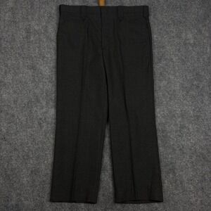 Mesquite Western Wear Mens Charcoal Gray Trousers Western Belt Loops Size 36x26